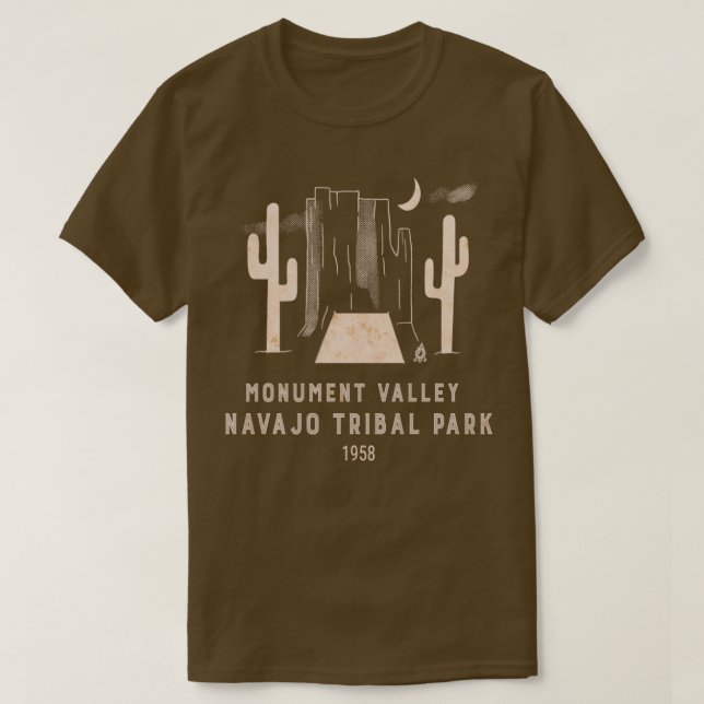 Monument Valley Utah Arizona Backpacking Camping H T-Shirt (Design Front)