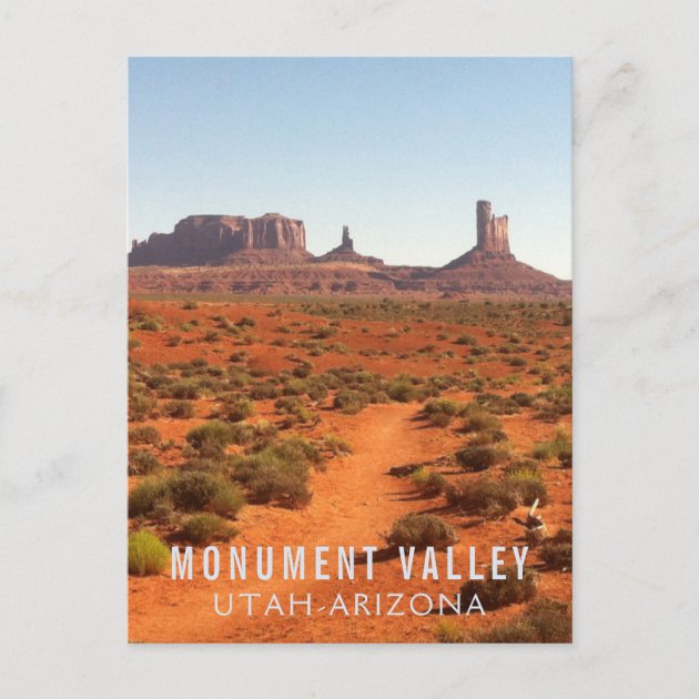 Monument Valley Utah-Arizona Border Custom Postcard | Zazzle