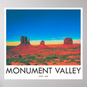 Monument Valley, Utah, USA Poster