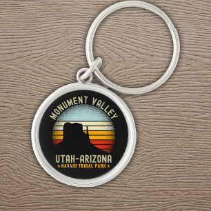 Monument Valley Vintage Landscape Utah Keychain