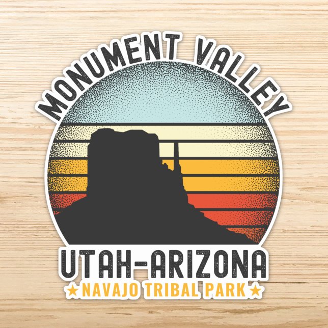 Monument Valley Vintage Landscape Utah  Sticker (Creator Uploaded)