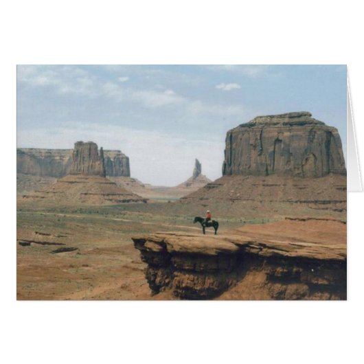 Monument Valley with Cowboy Cards (Front Horizontal)
