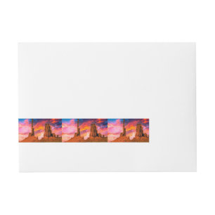 Monument Valley Wrap Around Address Label