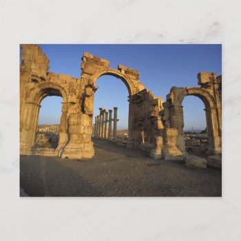 Monumental Arch  Palmyra  Homs  Syria Postcard by takemeaway at Zazzle