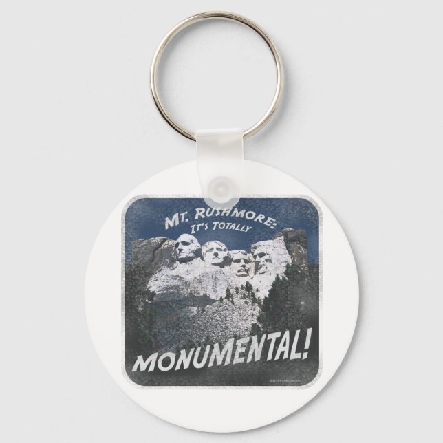 Monumental Mt. Rushmore Keychain (Front)
