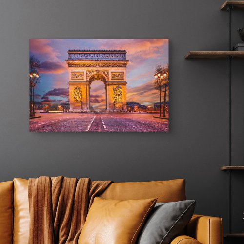 Monuments  Arc de Triomphe Paris France Canvas Print