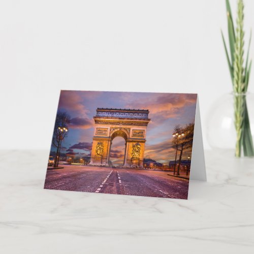 Monuments  Arc de Triomphe Paris France Card