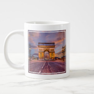 Monuments Arc de Triomphe, Paris France Giant Coffee Mug