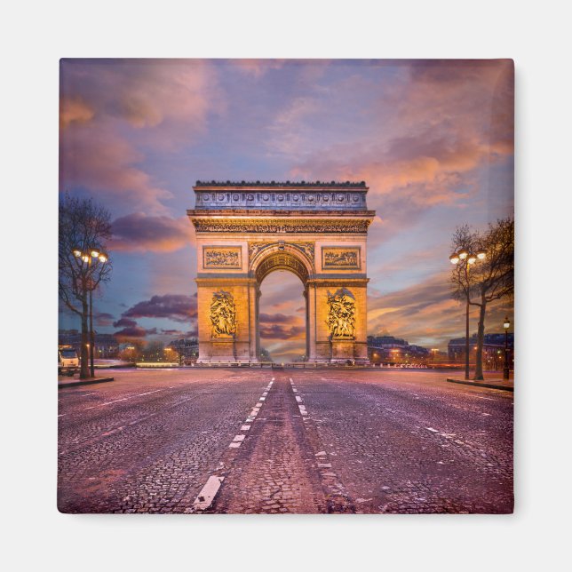 Monuments | Arc de Triomphe, Paris France Magnet (Front)