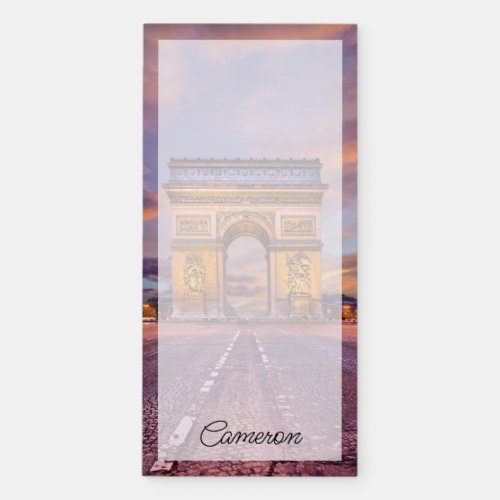 Monuments  Arc de Triomphe Paris France Magnetic Notepad
