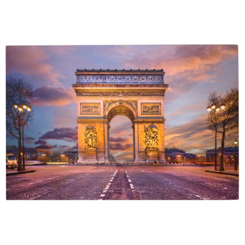 Monuments  Arc de Triomphe Paris France Metal Print