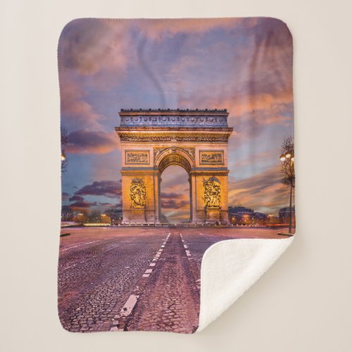 Monuments  Arc de Triomphe Paris France Sherpa Blanket