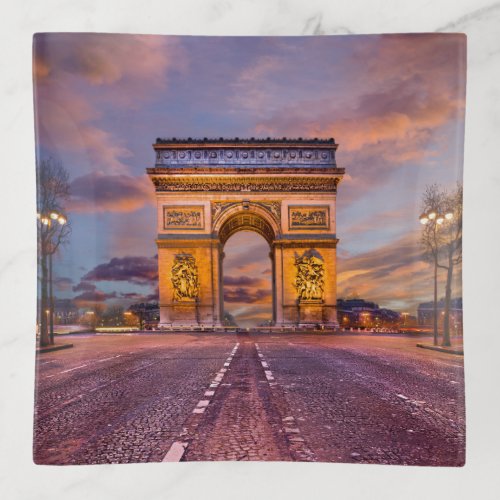 Monuments  Arc de Triomphe Paris France Trinket Tray