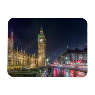 Monuments Big Ben at Night Magnet