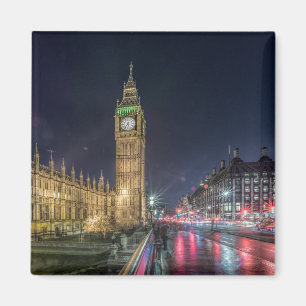Monuments Big Ben at Night Magnet