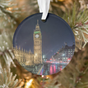 Monuments   Big Ben at Night Ornament
