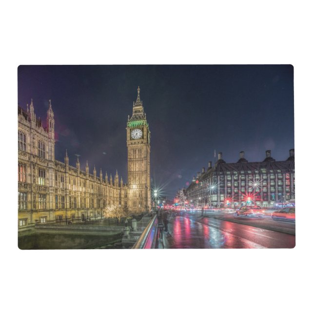 Monuments | Big Ben at Night Placemat (Front)