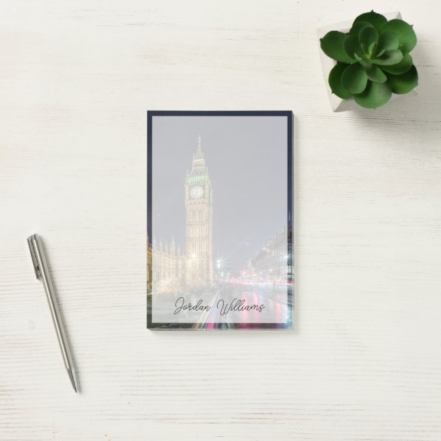 Monuments | Big Ben at Night Post-it Notes (Office)