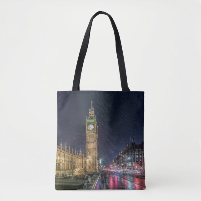 Monuments | Big Ben at Night Tote Bag (Front)