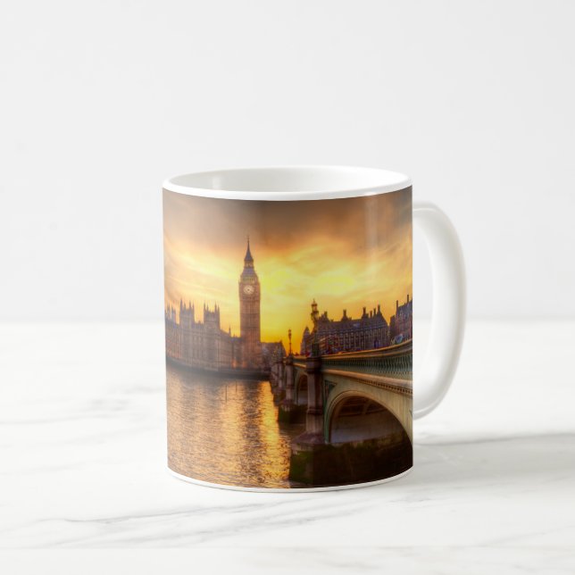 Monuments | Big Ben & Houses of Parliament Coffee Mug (Front Right)