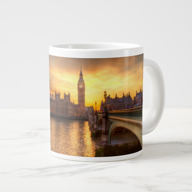 Monuments | Big Ben & Houses of Parliament Giant Coffee Mug (Front Right)