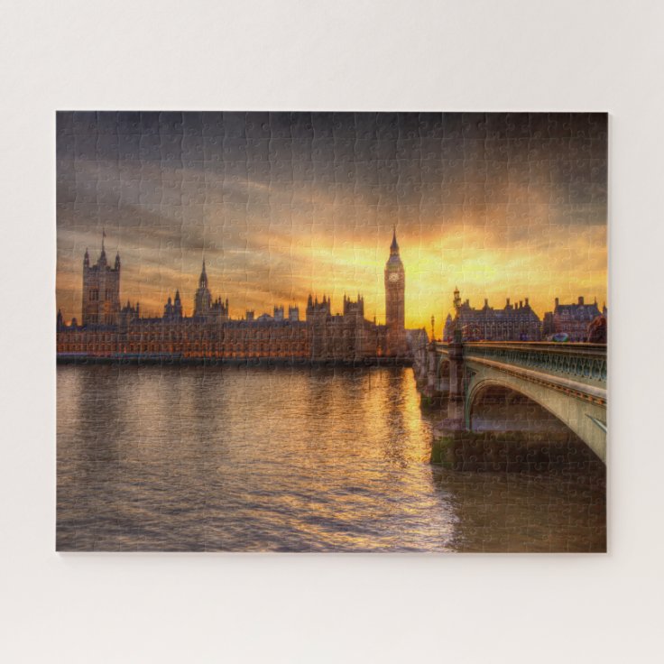 Monuments | Big Ben & Houses of Parliament Jigsaw Puzzle | Zazzle