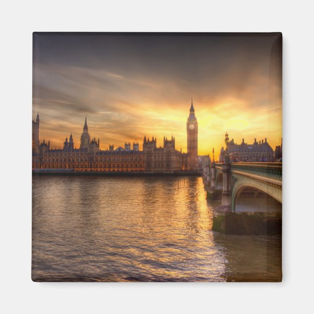 Monuments | Big Ben & Houses of Parliament Magnet (Front)