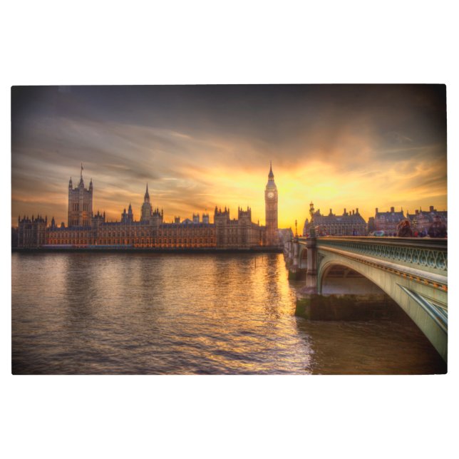 Monuments | Big Ben & Houses of Parliament Metal Print (Front)
