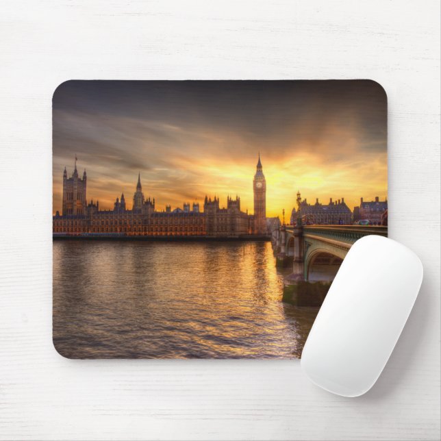 Monuments | Big Ben & Houses of Parliament Mouse Pad (With Mouse)