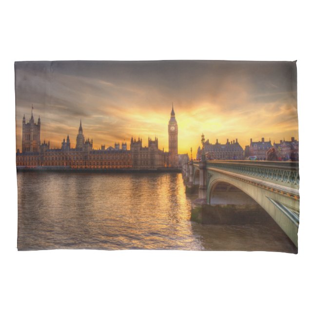 Monuments | Big Ben & Houses of Parliament Pillow Case (Front)