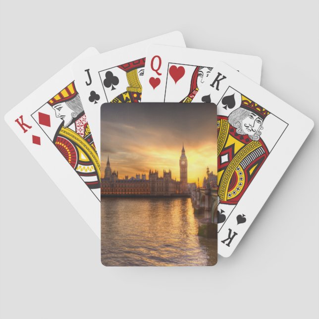 Monuments | Big Ben & Houses of Parliament Poker Cards (Back)
