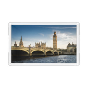Monuments Big Ben, London England Acrylic Tray