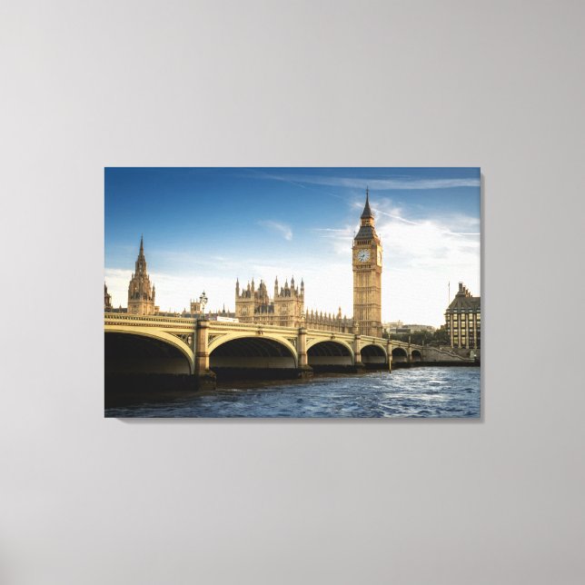 Monuments | Big Ben, London England Canvas Print (Front)