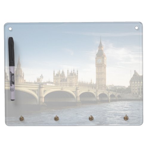 Monuments  Big Ben London England Dry Erase Board With Keychain Holder