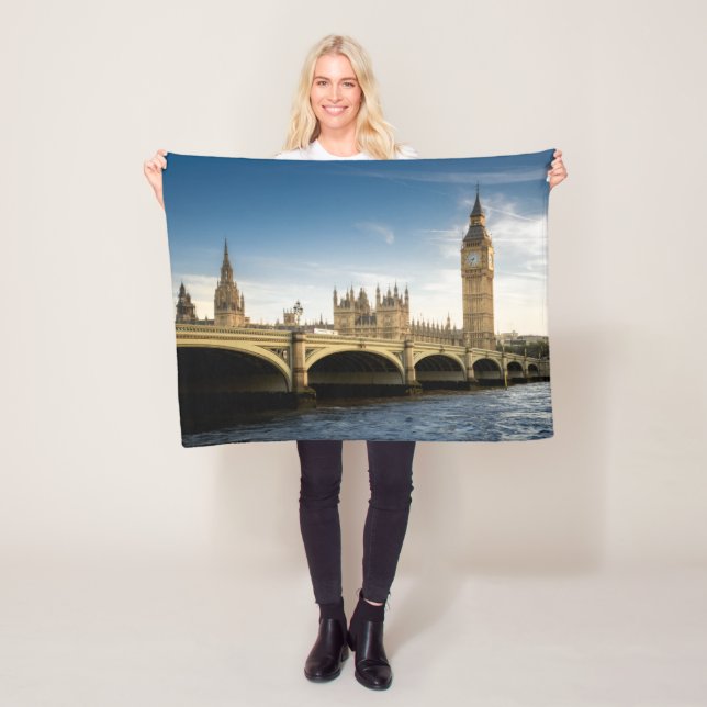 Monuments | Big Ben, London England Fleece Blanket (In Situ)