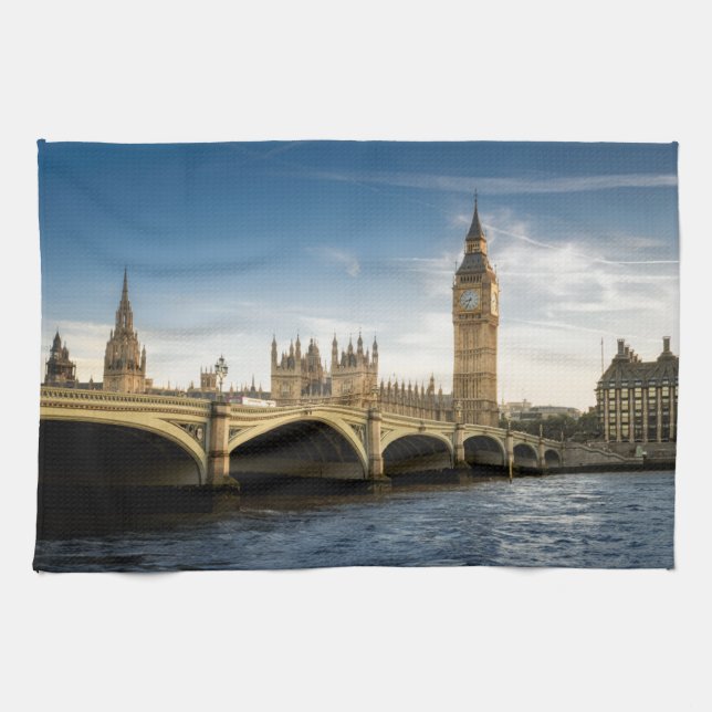 Monuments | Big Ben, London England Kitchen Towel (Horizontal)