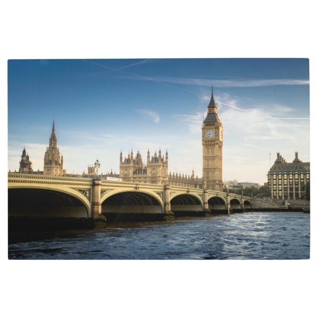 Monuments | Big Ben, London England Metal Print (Front)