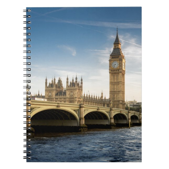 Monuments | Big Ben, London England Notebook (Front)