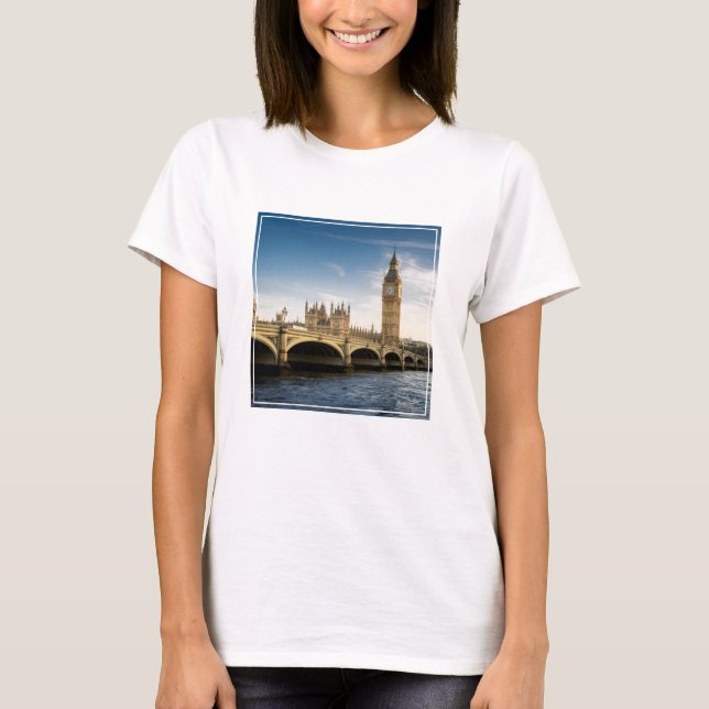 Monuments | Big Ben, London England T-Shirt (Front)