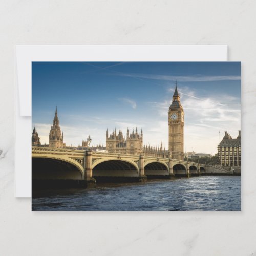 Monuments  Big Ben London England Thank You Card