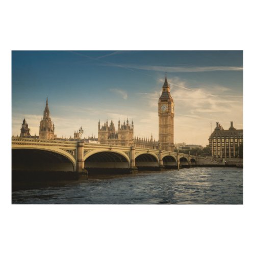 Monuments  Big Ben London England Wood Wall Art