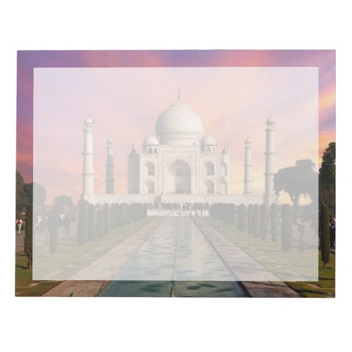 Monuments  Colorful View of the Taj Mahal Notepad