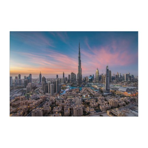 Monuments  Dubai Cityscape Acrylic Print