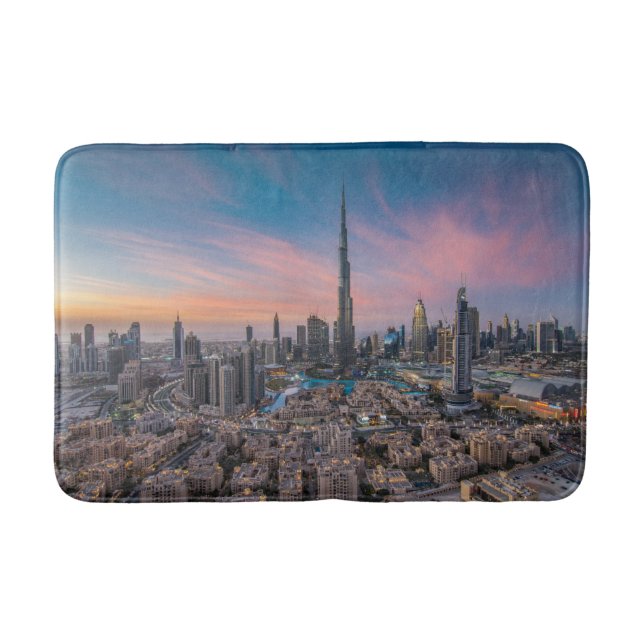 Monuments | Dubai Cityscape Bath Mat (Front)