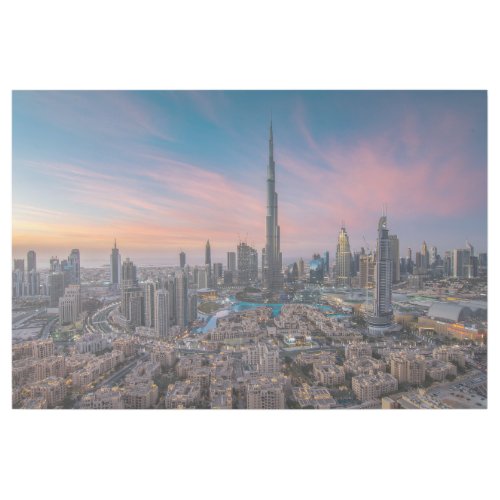 Monuments  Dubai Cityscape Gallery Wrap