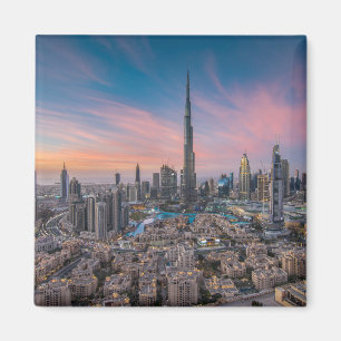 Monuments Dubai Cityscape Magnet