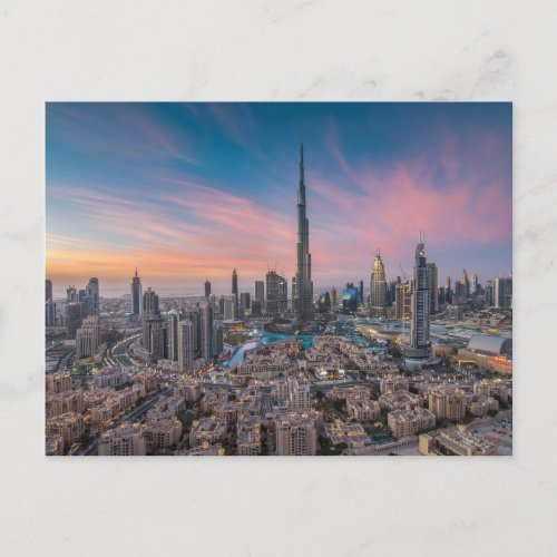 Monuments  Dubai Cityscape Postcard