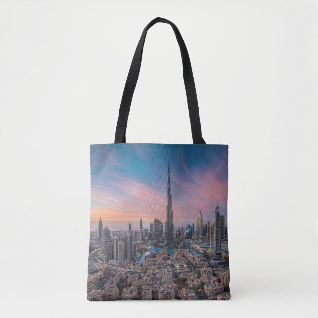 Monuments | Dubai Cityscape Tote Bag (Front)
