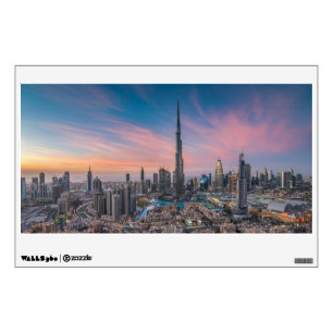 Monuments Dubai Cityscape Wall Decal