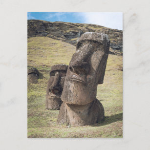 Monuments   Easter Island, Chile Postcard